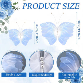 Geelin gradient blue giant butterfly 11in adds whimsical touches to ceilings and tables