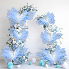 Geelin gradient blue giant butterfly 19in decor for elegant wall setup and party ambience