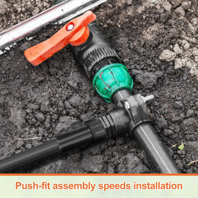 Geelin leak-free installation supports reliable drip irrigation connections.
