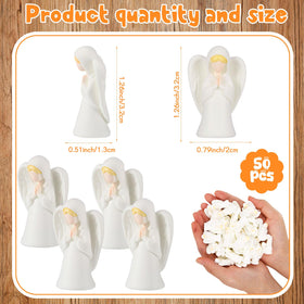 Geelin miniature prayer angels ideal for keepsakes or commemorative centerpieces.