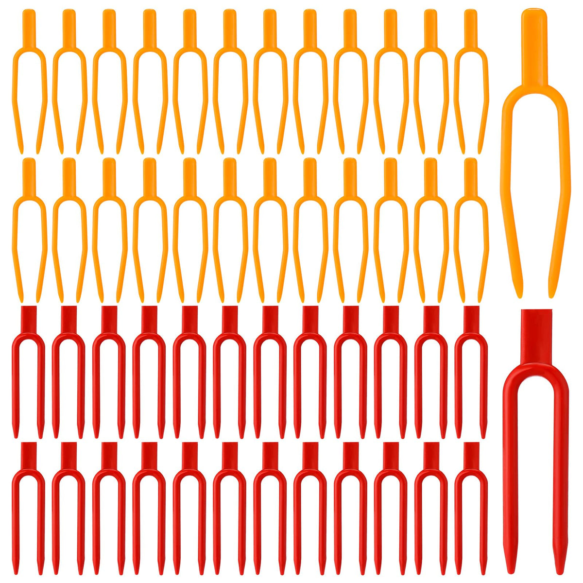 Geelin plant fixing clips close-up in hand showing the 2-inch size for precise support