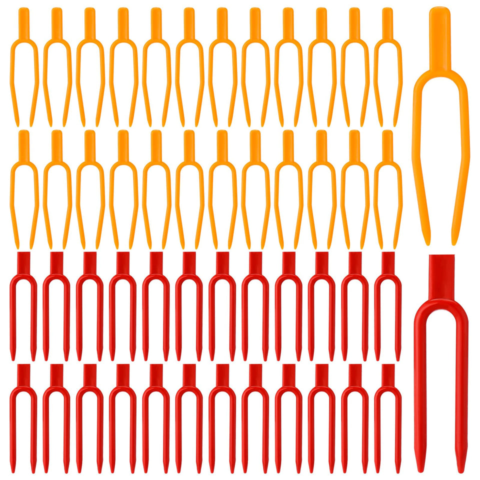 Geelin plant fixing clips close-up in hand showing the 2-inch size for precise support