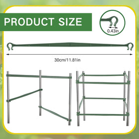 Geelin plant stake connectors on 11mm stakes providing stability