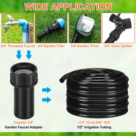 Geelin pressure regulator helps maintain steady water flow in drip systems.
