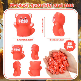 Geelin resin red panda figures showcase lifelike detail for display.
