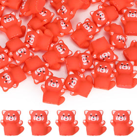 Geelin red panda figurines for bulk craft and cozy home decor.