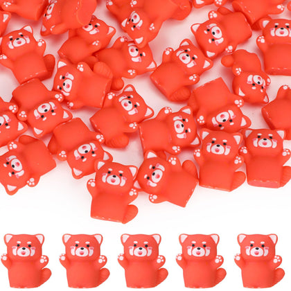 Geelin red panda figurines for bulk craft and cozy home decor.