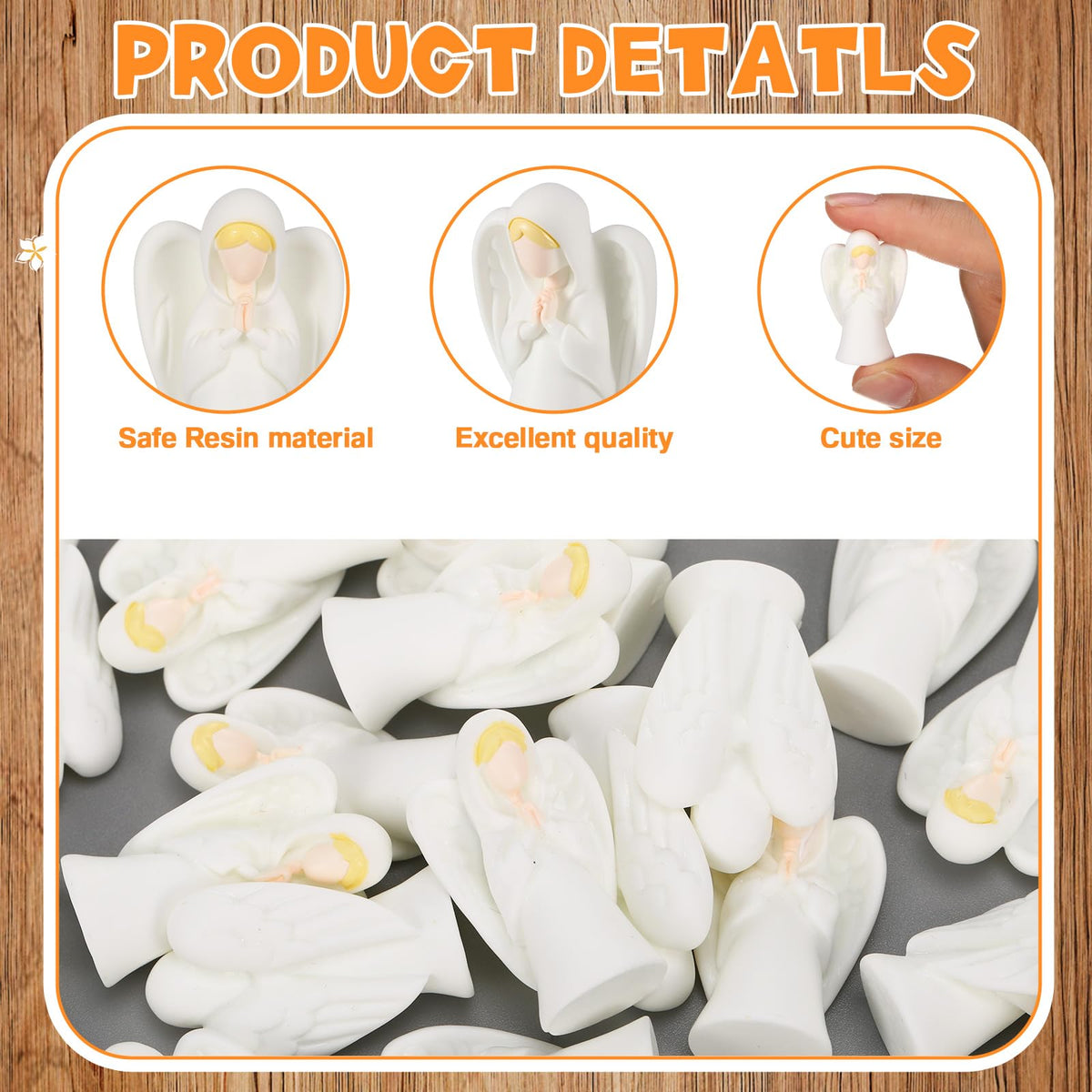 Geelin white glossy angels bring serene accents to homes and ceremonies.