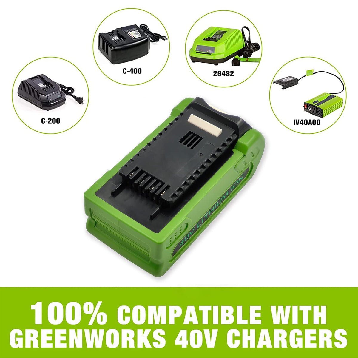 Geelink 40V replacement battery durable build suitable for outdoor use