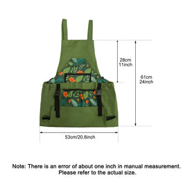 GeerDuo gardening apron adjustable shoulder straps ensure a secure, comfortable fit.