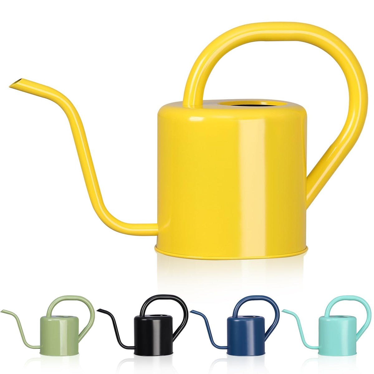 gegemaoyi 1L long-spout stainless steel watering can for precise indoor watering