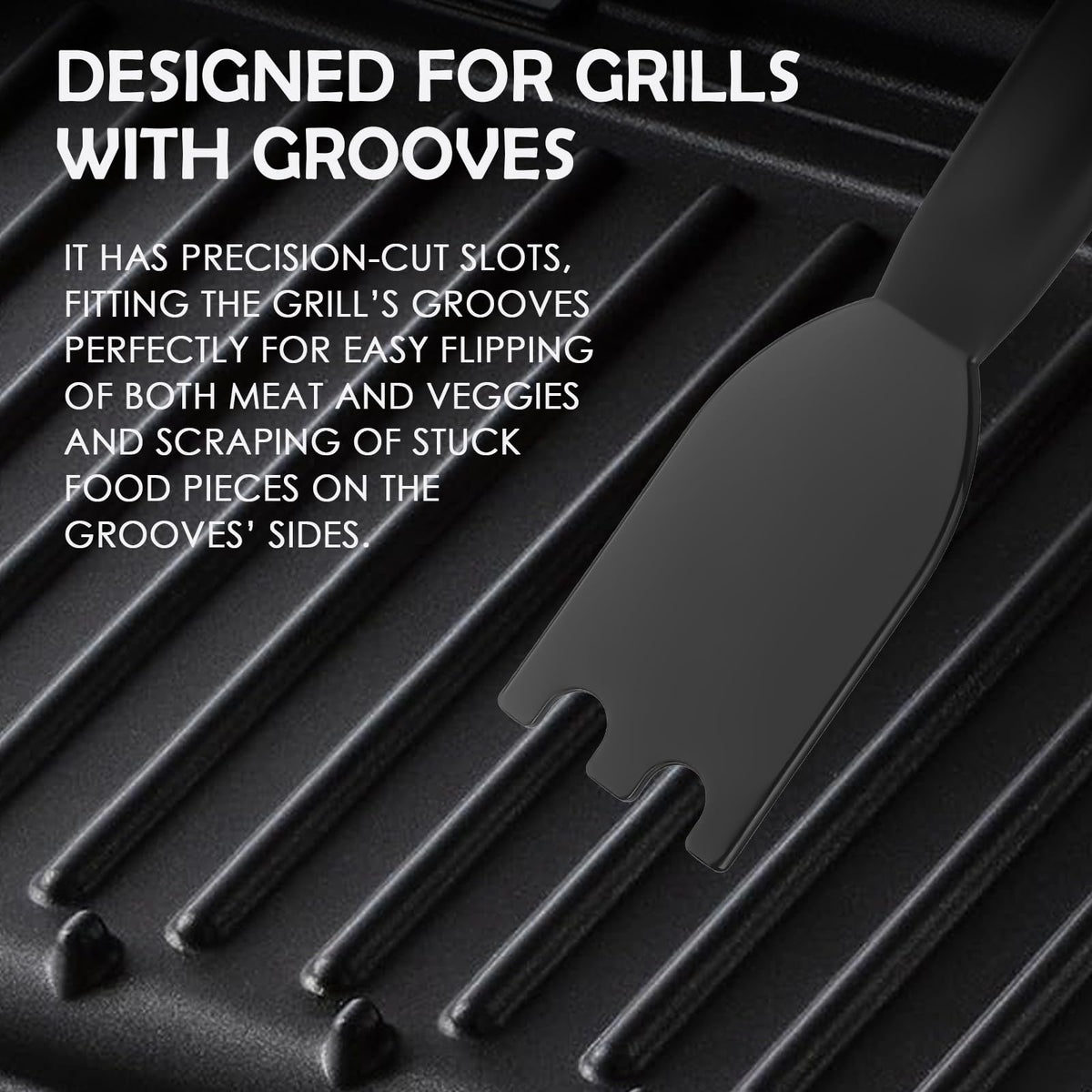 Gegraterwa Grill Scraper heat-resistant nylon: safe up to 400°F for warm grills.