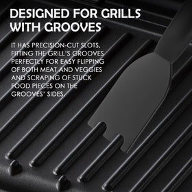 Gegraterwa Grill Scraper quick-clean routine: flip veggies or meats with less effort.