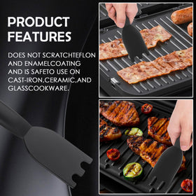 Gegraterwa Grill Scraper stain removal: tackles tough residue without scratching Teflon, enamel, or glass.