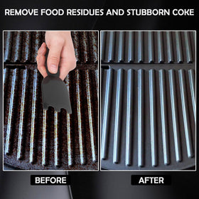 Gegraterwa Grill Scraper universal compatibility: fits George Foreman, Cuisinart, and most indoor grills.