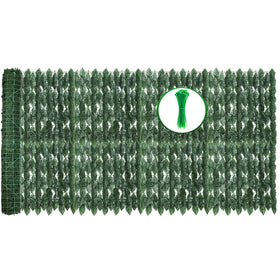 GEIGUIWA artificial ivy fence panel 100x40 for easy privacy and stylish backdrop.