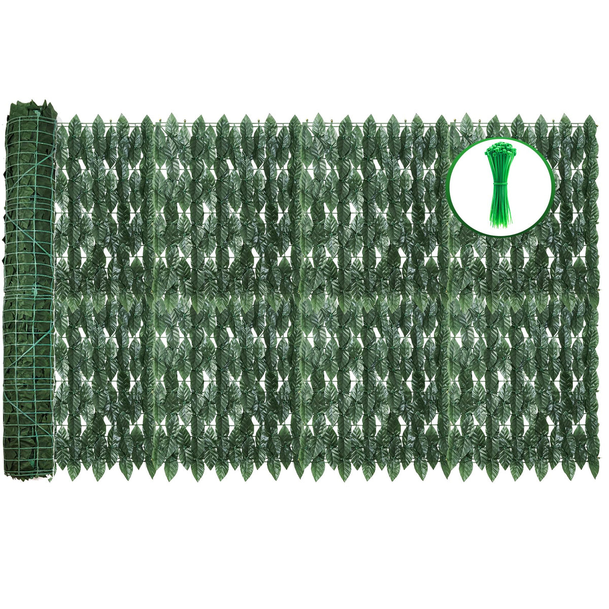 GEIGUIWA artificial ivy fence panel setup for easy outdoor privacy