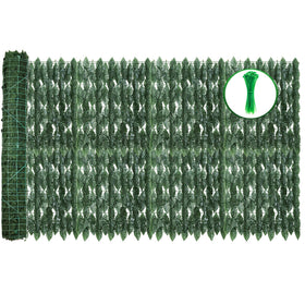 GEIGUIWA artificial ivy fence panel setup for easy outdoor privacy