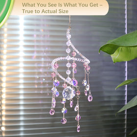 Geili Boho pink window chimes add festive texture