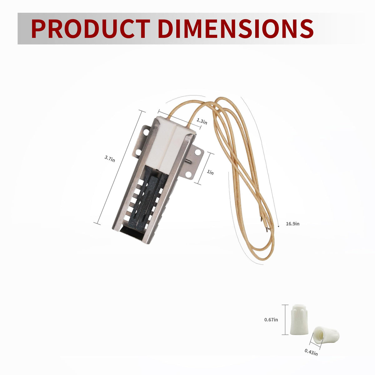 GEIparts WB2X9998 igniter wiring shows secure connections for dependable operation