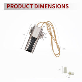 GEIparts WB2X9998 igniter wiring shows secure connections for dependable operation
