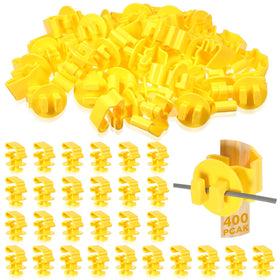 Geiserailie 200 Pcs T Post Clips: easy snap-in, quick fence setup