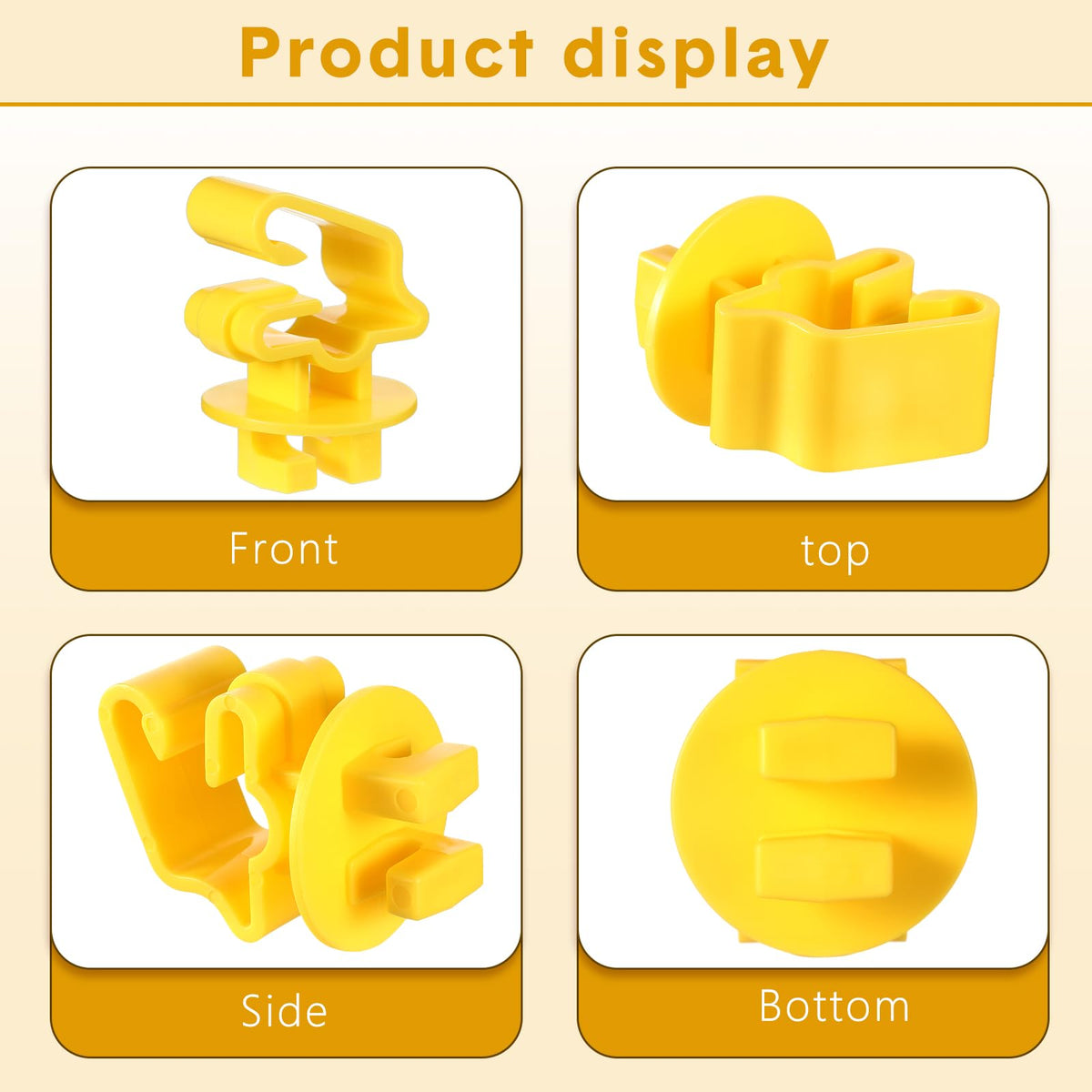 Geiserailie durable plastic fence clips: long-lasting insulation and wire protection