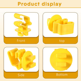 Geiserailie durable plastic fence clips: long-lasting insulation and wire protection