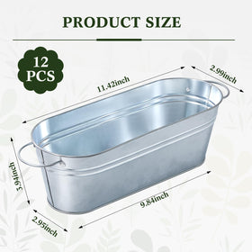 Gejoy metal bucket with handles ideal for patio plants and rustic setups