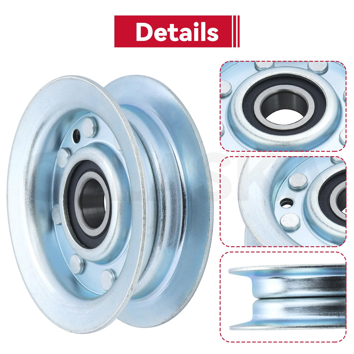Double sealed bearings retain lubrication for longer service life