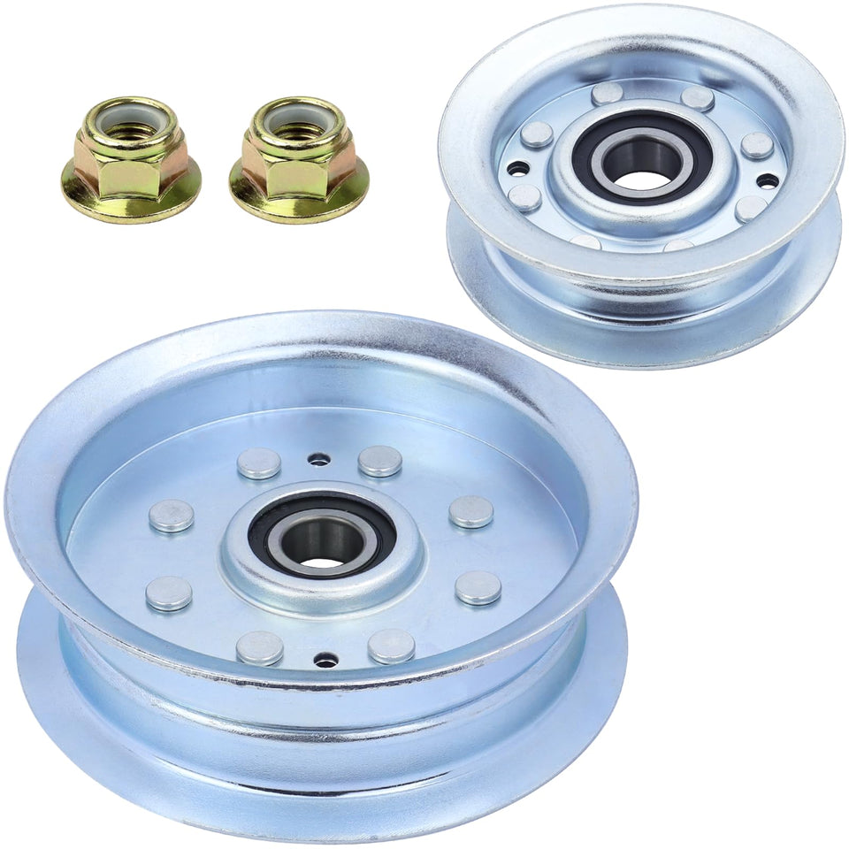 GELASKA GY22172 flat idler pulley for Deere tractors improves belt alignment.