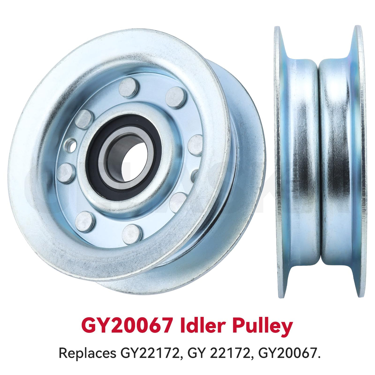 GELASKA idler pulley height and dimensions optimize belt tracking
