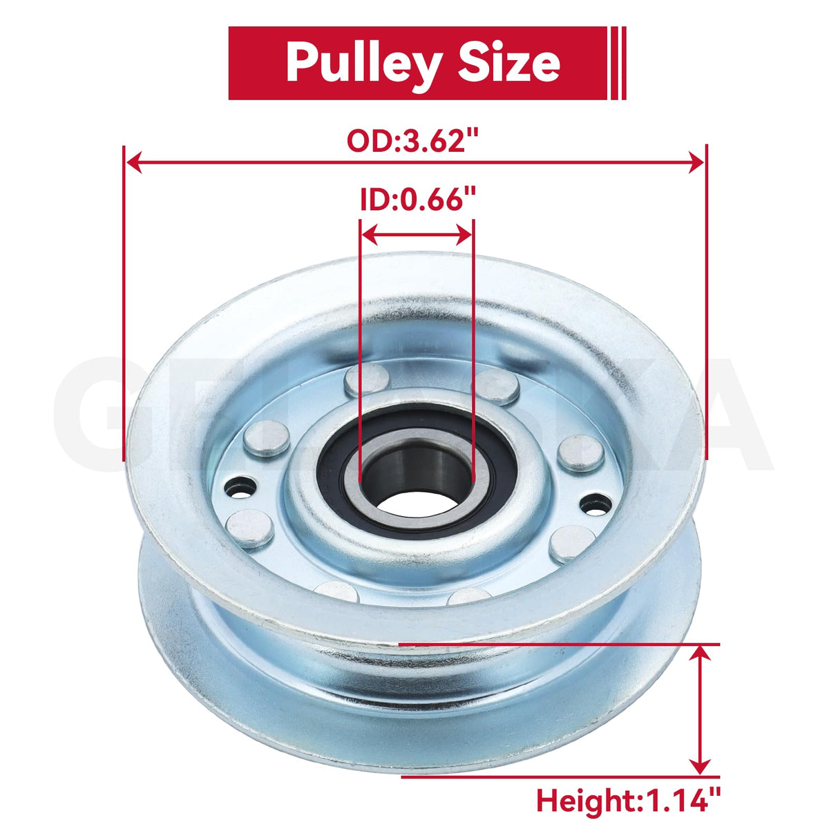 GELASKA GY22172 with 0.66 inch ID and 1.14 inch height fits precisely