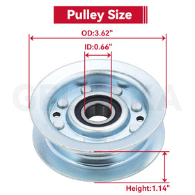 GELASKA GY22172 with 0.66 inch ID and 1.14 inch height fits precisely