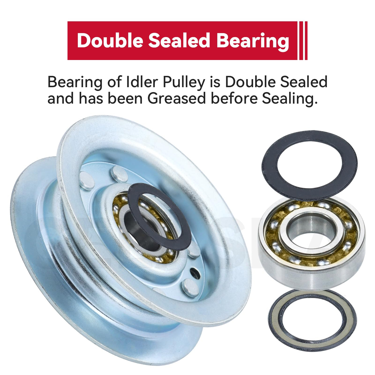 Hardware kit includes M10 flanged nylon lock nuts for secure mounting