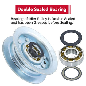 Hardware kit includes M10 flanged nylon lock nuts for secure mounting