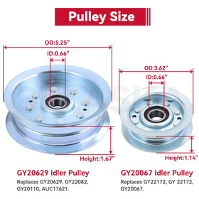 Gelaska idler pulley kit image shows included M10 flanged nuts for quick setup.