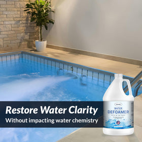 GELEAN foam removal in spa water demonstrates rapid foam control for comfortable soaks.