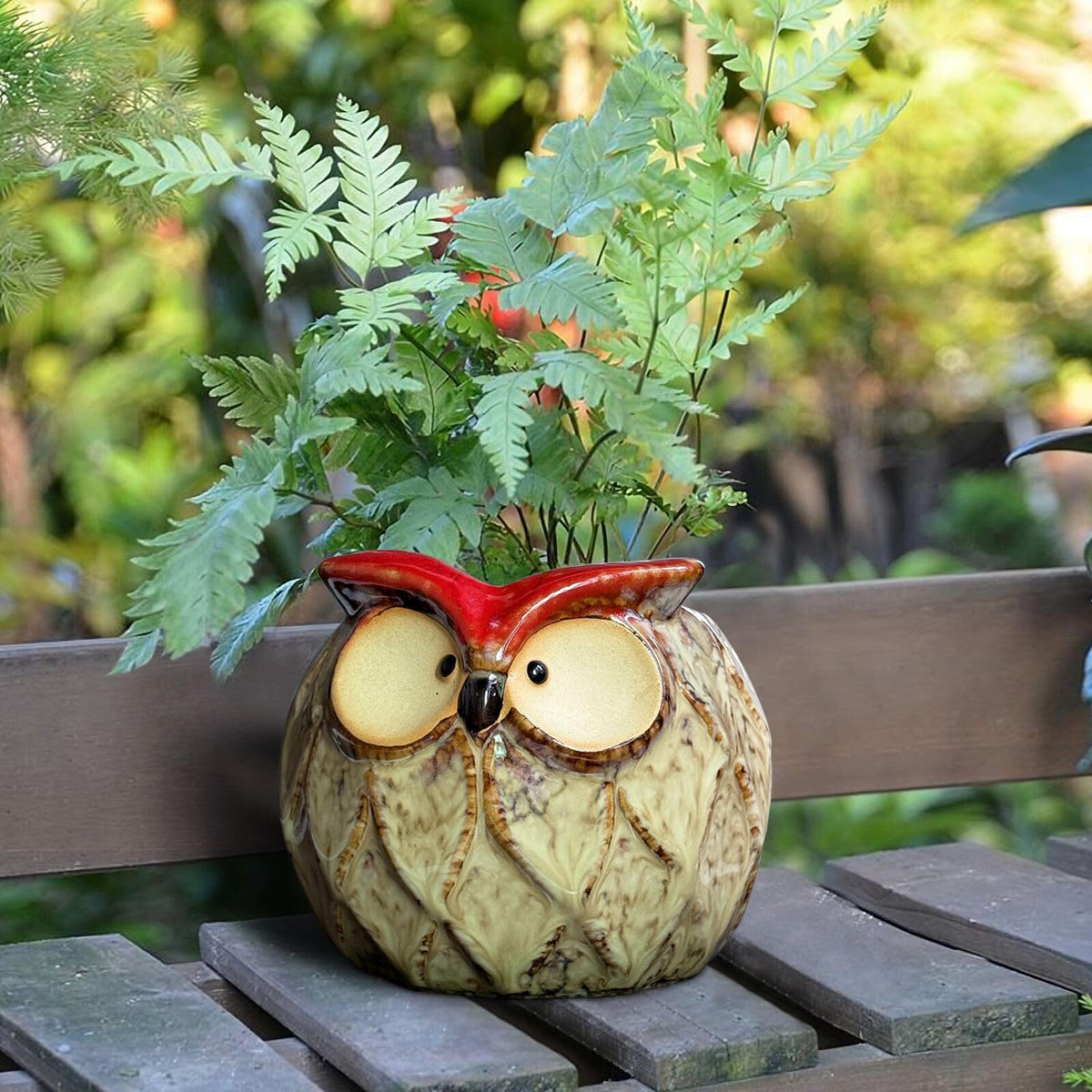 GeLive owl planter makes a thoughtful gift for plant lovers.