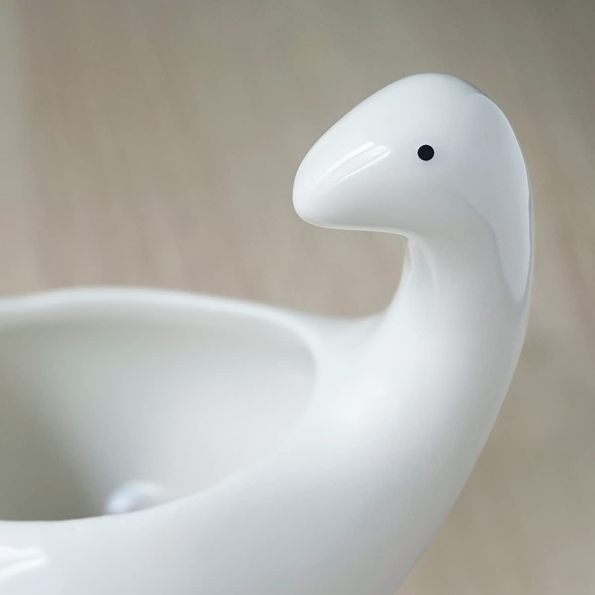 GeLive ceramic closeup reveals smooth white glaze and durable porcelain