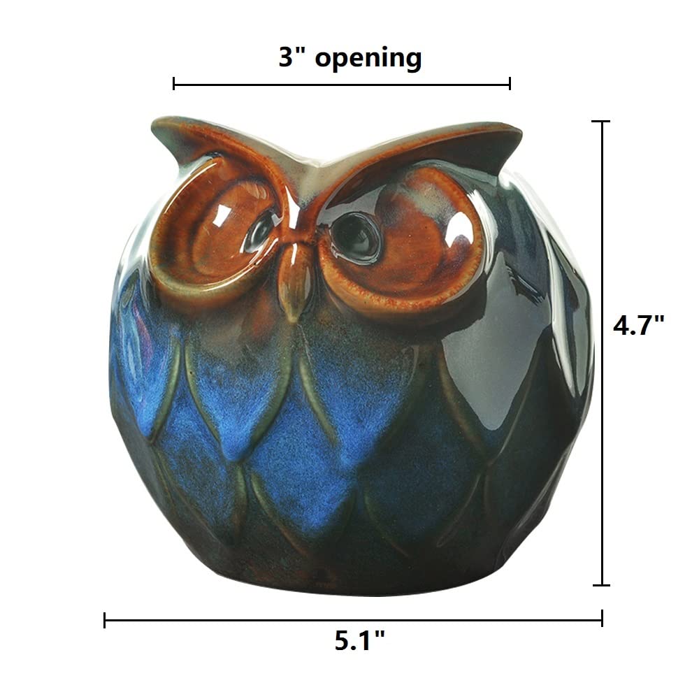 gelive table-top owl planter adds charm to any space