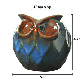 gelive table-top owl planter adds charm to any space