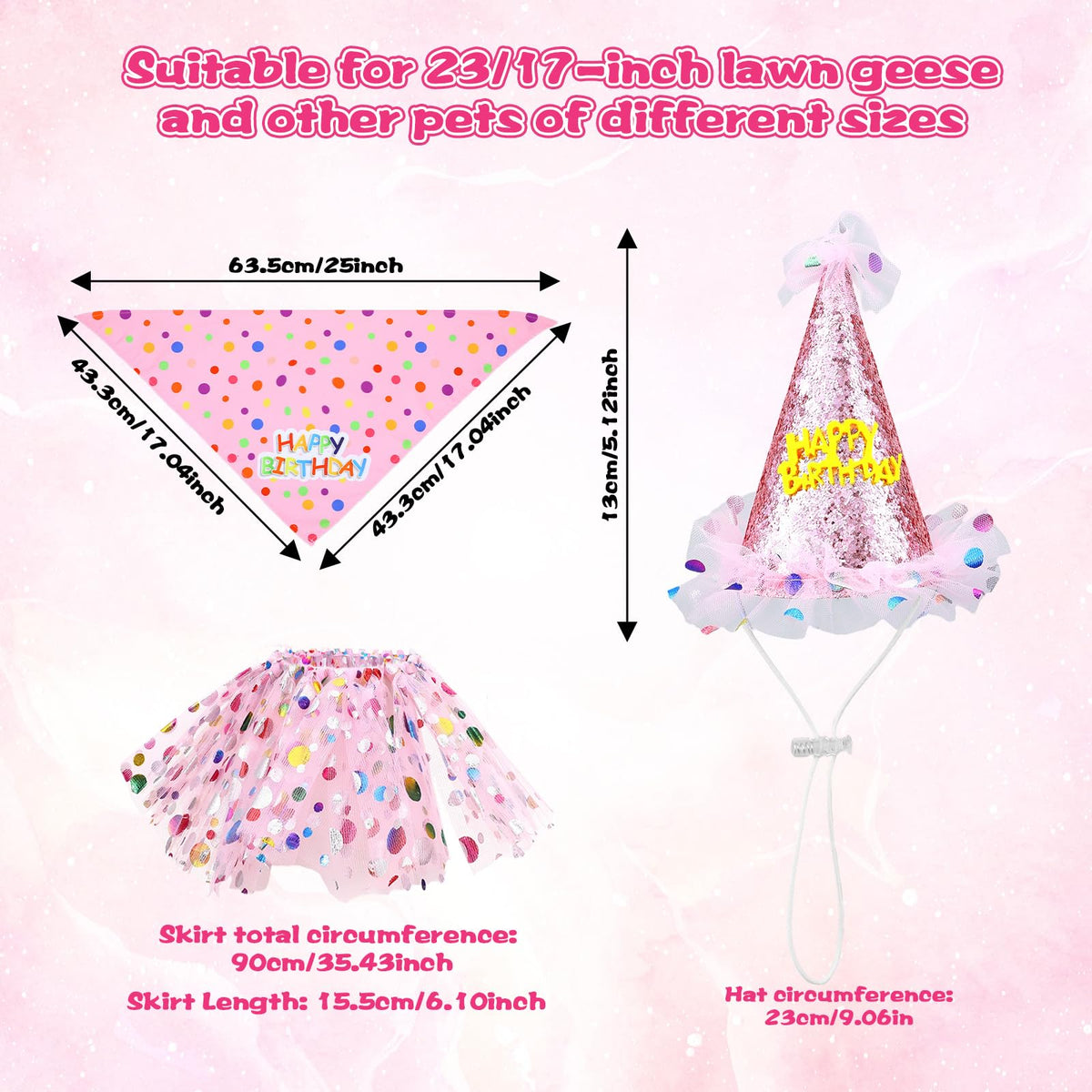 Gemoioio pink bib attaches easily for a playful garden look