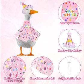 Gemoioio pink tutu skirt boosts lawn decor with fluffy volume