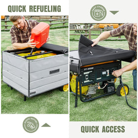 GenArmor power panel access for easy on-site generator adjustments