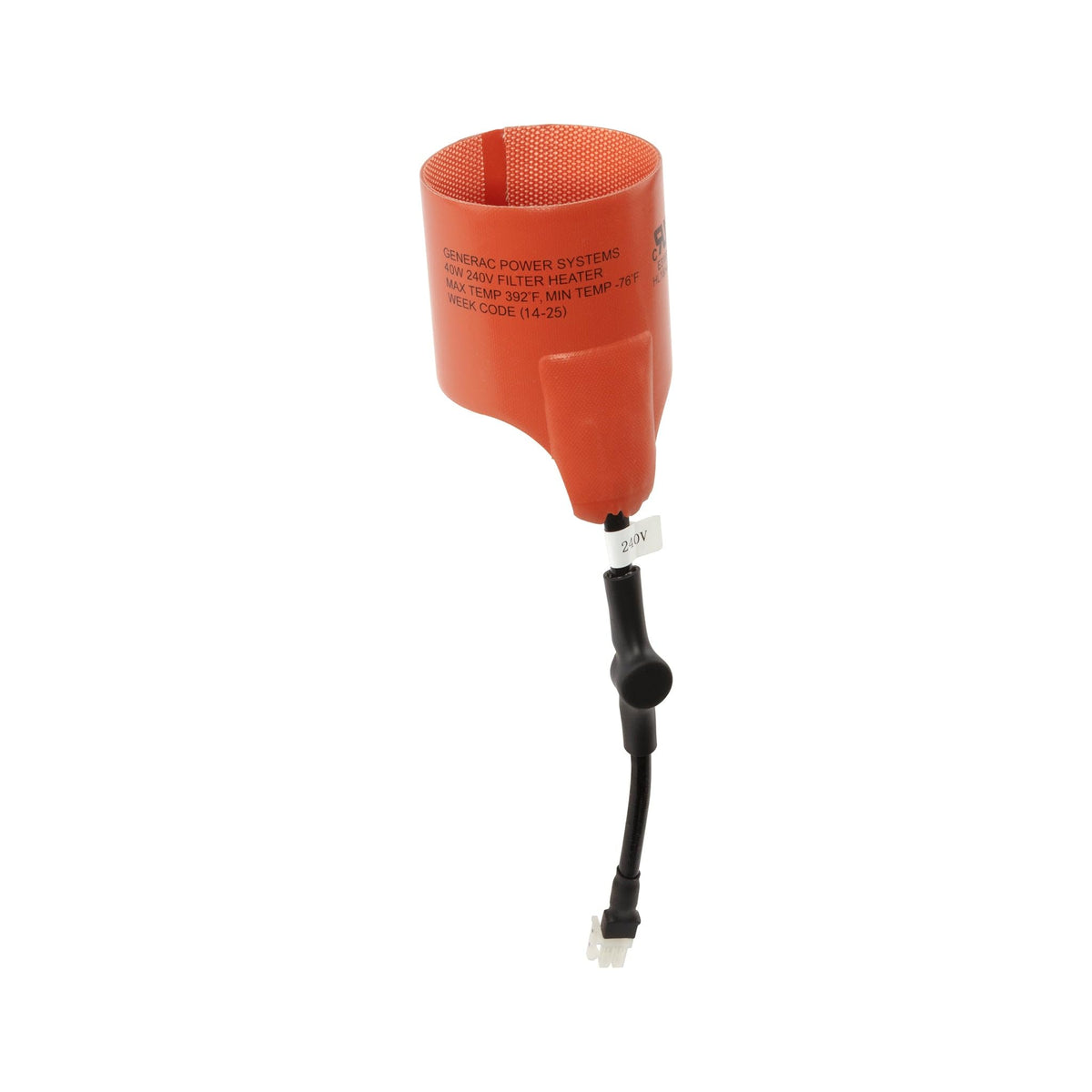 Generac 7102 oil heater kit over oil filter improves cold-start reliability.