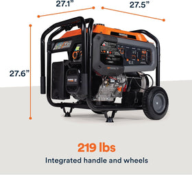 GP9500 electric start button enables push-button power activation