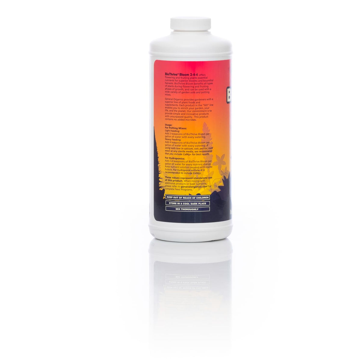General Hydroponics BioThrive Bloom root zone microbes boosting nutrient uptake.