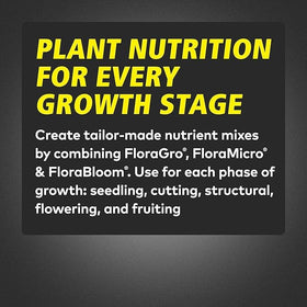 General Hydroponics FloraBloom dilution process for bloom-phase nutrient balance.