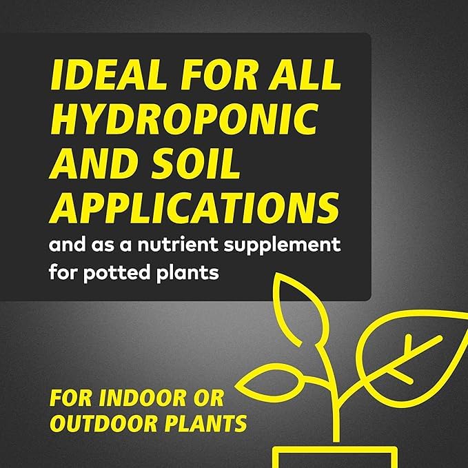 General Hydroponics FloraBloom label close-up shows bloom formula 0-5-4.